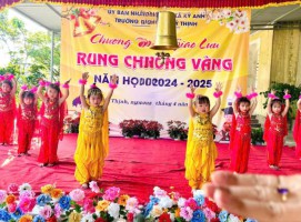 TRƯỜNG MẦM NON KỲ THỊNH (CỤM TÂY YÊN) TỔ CHỨC CHƯƠNG TRÌNH RUNG CHUÔNG VÀNG