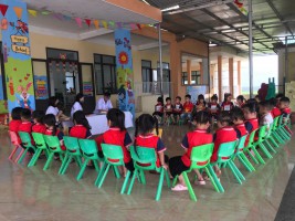 TRƯỜNG MẦM NON KỲ THỊNH PHỐI HỢP TRẠM Y TẾ KHÁM SỨC KHỎE ĐỊNH KỲ LẦN 2 CHO TRẺ NĂM HỌC 2024-2025