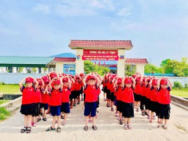 HOẠT ĐỘNG TRẢI NGHIỆM, THAM QUAN TRƯỜNG TIỂU HỌC CỦA TRẺ 5 TUỔI TRƯỜNG MẦM NON KỲ THỊNH