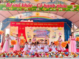 TRƯỜNG MẦM NON KỲ THỊNH TỔ CHỨC LỄ TỔNG KẾT NĂM HỌC 2024 - 2025 VÀ LỄ RA TRƯỜNG CHO TRẺ 5 TUỔI