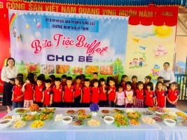 TRƯỜNG MẦM NON KỲ THỊNH TỔ CHỨC TIỆC BUFFET CHO BÉ