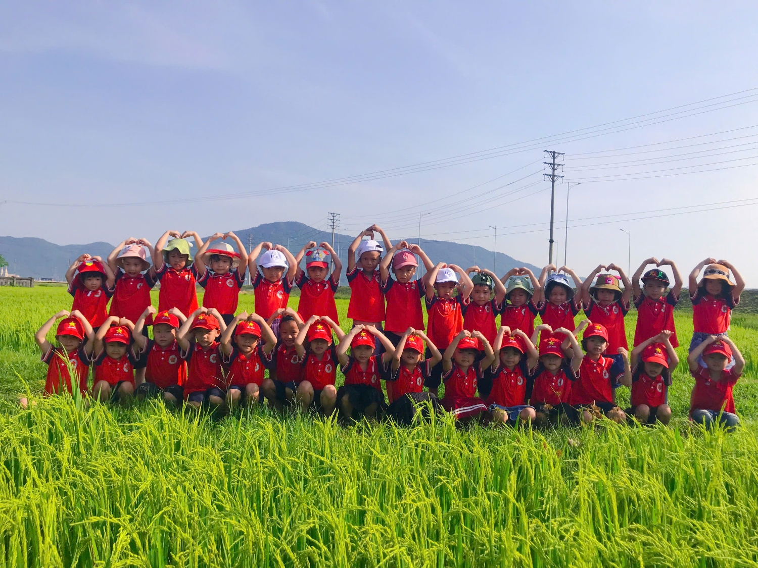 HOẠT ĐỘNG TRẢI NGHIỆM THĂM CÁNH ĐỒNG LÚA CỦA CÁC BẠN NHỎ TRƯỜNG MẦM NON KỲ THỊNH