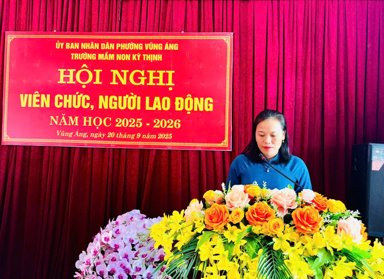 Đ/c Lê Thị Thọ tham luận về giải pháp nâng cao chất lượng chăm sóc nuôi dưỡng