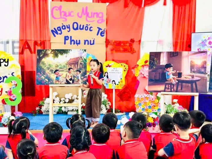 TRƯỜNG MẦM NON KỲ THỊNH SÔI NỔI TỔ CHỨC CÁC HOẠT ĐỘNG CHÀO MỪNG NGÀY QUỐC TẾ PHỤ NỮ 08/3
